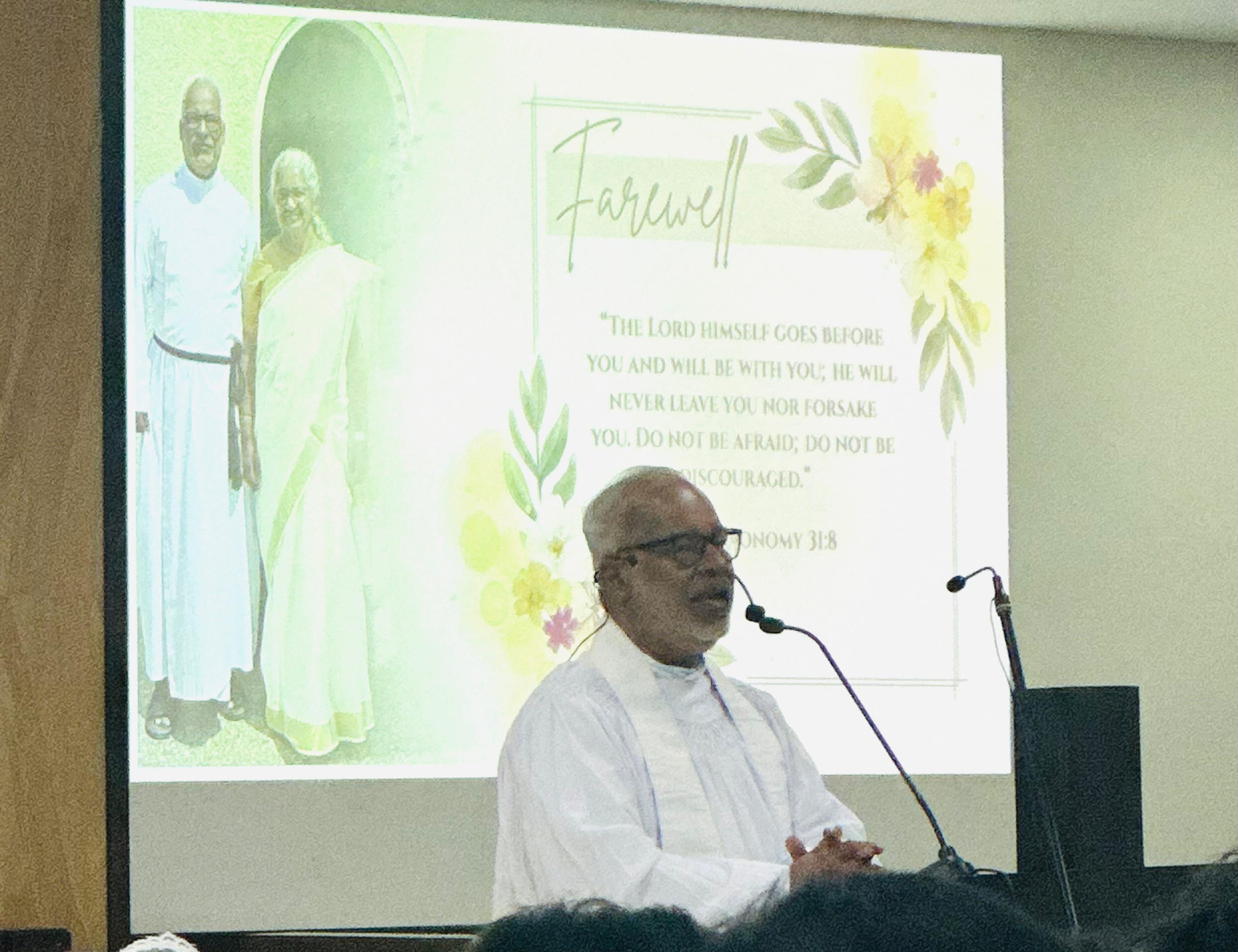 Farewell to Rev. Raju Jacob & Moly Kochamma